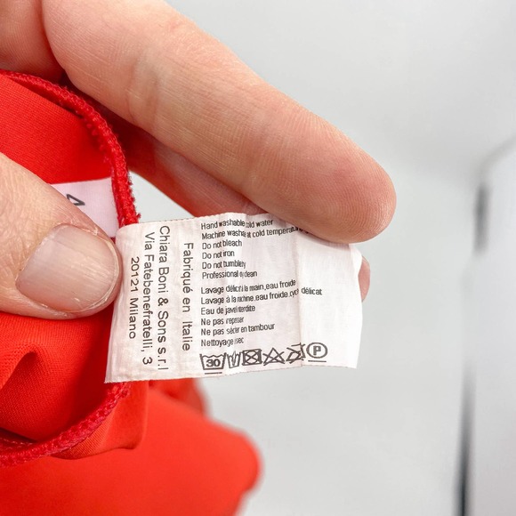 La Petite Robe di Chiara Boni Red Corie Dress IT 42 US 6 - Picture 13 of 15